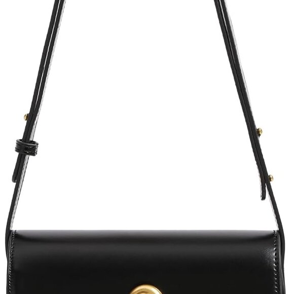 Women’s Vegan Leather Crossbody Shoulder Bag with Adjustable Strap - Picture 1 of 9